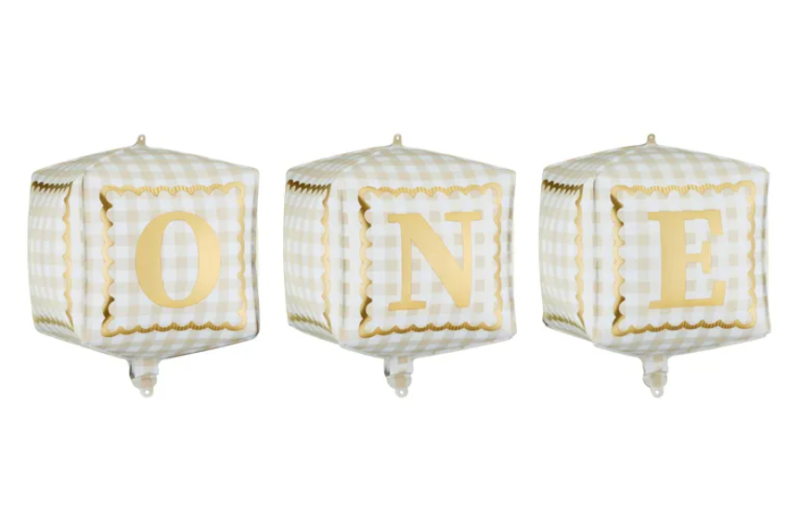 BALON FOLIOWY KOSTKI ONE 34X36CM MIX A/3
