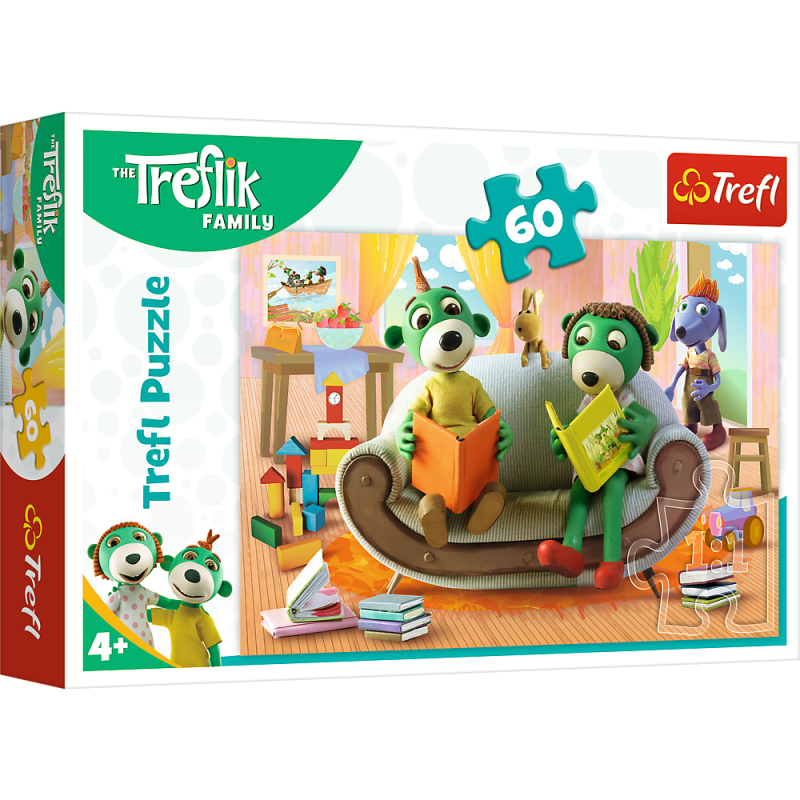 PUZZLE 60 TREFL WSPÓLNE CZYTANIE KSIĄŻEK BANER
