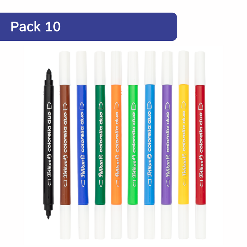 FLAMASTRY 10 PELIKAN COLORELLA DUO C407 ET-BL