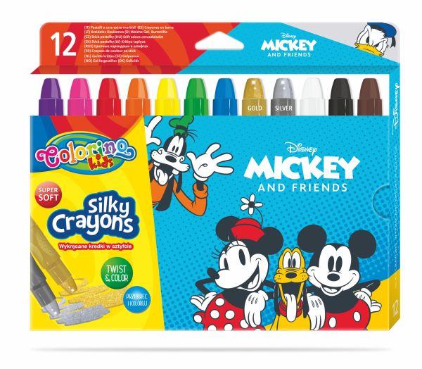 KREDKI ŚWIECOWE ŻELOWE WYKRĘCANE W SZTYFCIE MICKEY COLORINO