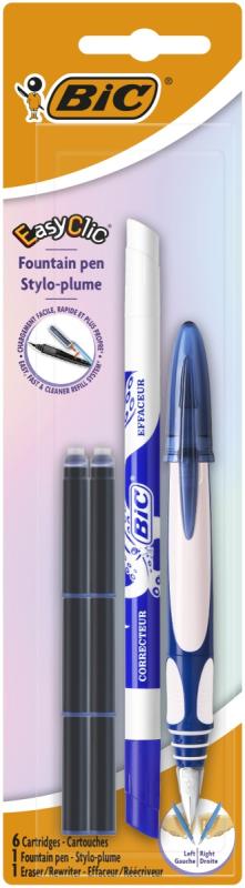 DŁUGOPIS BIC EASY CLIC STANDARD BL1+6W+1W
