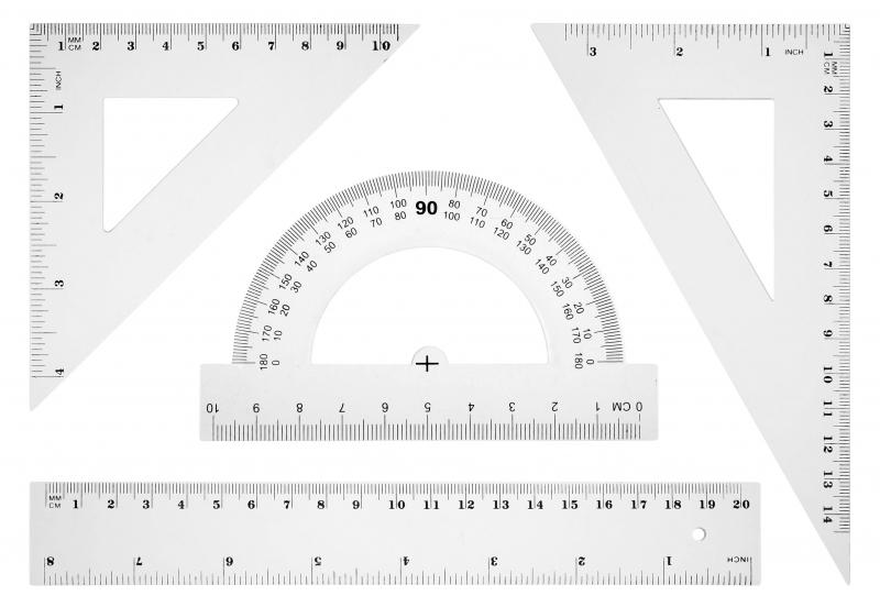 ZESTAW GEOMETRYCZNY LINIJKA 20 CM