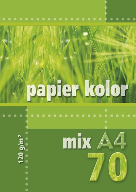 PAPIER KS.A4/70 KRESKA MIX 120G