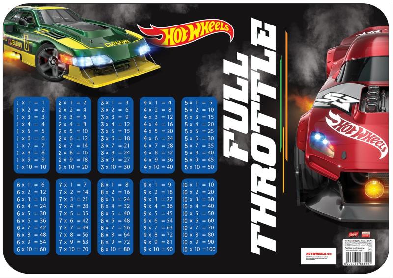 PODKŁAD LAMINOWANY A3 MATTEL HOT WHEELS