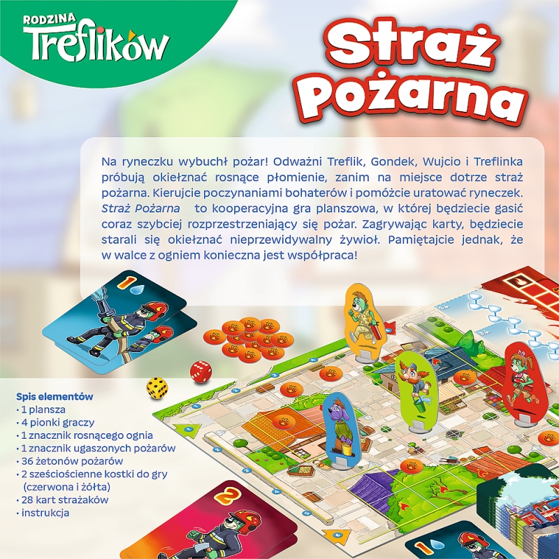 GRA TREFL RODZINA TREFLIKÓW STRAŻ POŻARNA