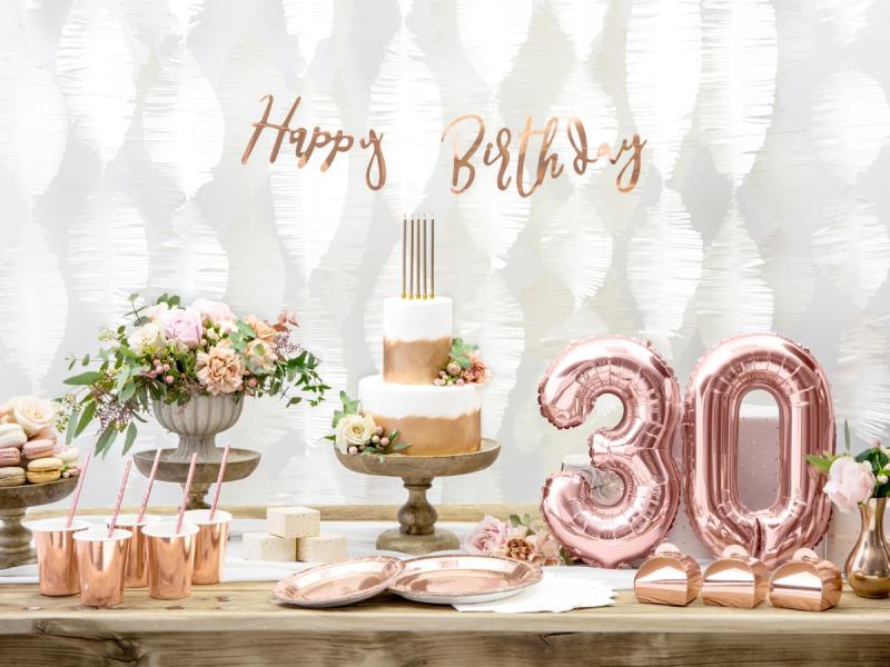 BANER HAPPY BIRTHDAY R.ZŁOTO 62CM