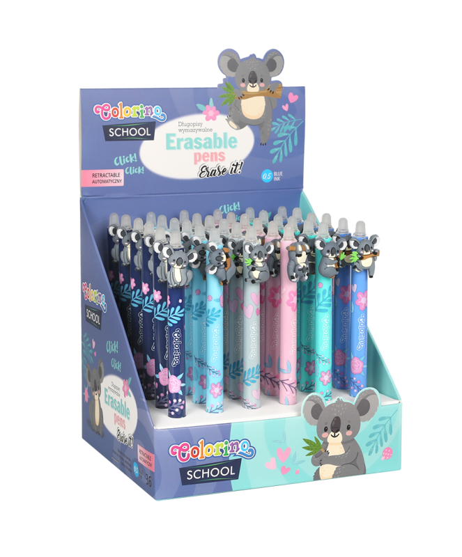 DŁUGOPIS PATIO WYMAZYWALNY AUTOMATYCZNY KOALA A36 COLORINO