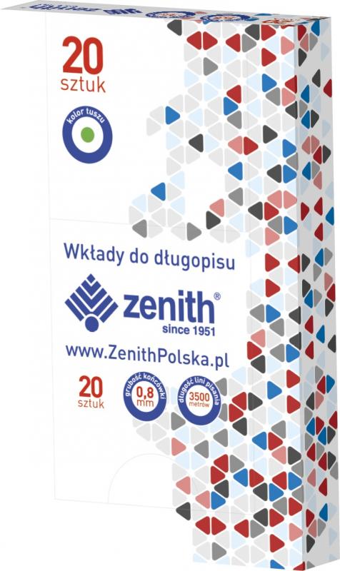 WKŁAD ZENITH A'20 METALIZOWANY ZIELONY