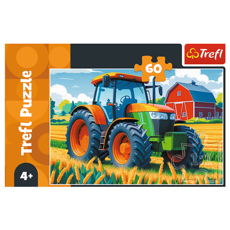 PUZZLE 60 TREFL POJAZD ROLNIKA