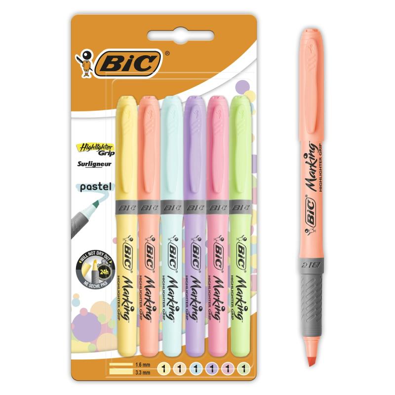 ZAKREŚLACZ BIC PASTELOWY A6