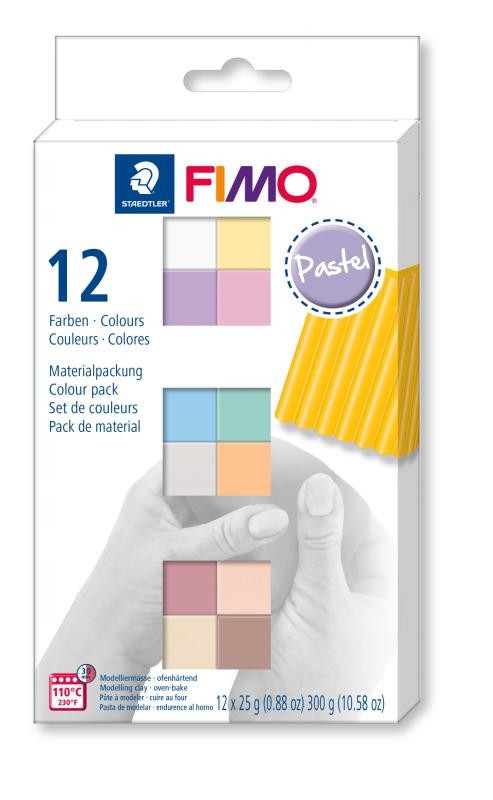 ZESTAW FIMO SOFT KOLORY PASTEL 12X25G ST