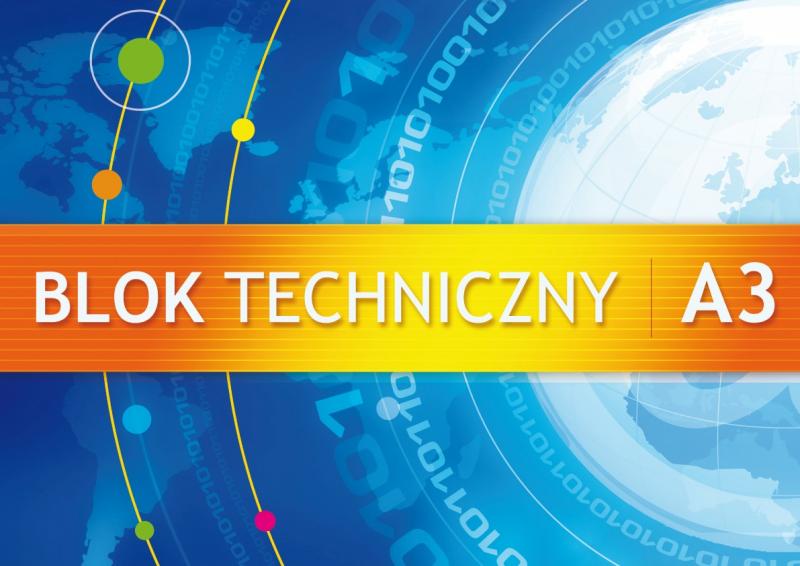 BLOK TECHNICZNY A3/10 BIAŁY 250G KRESKA