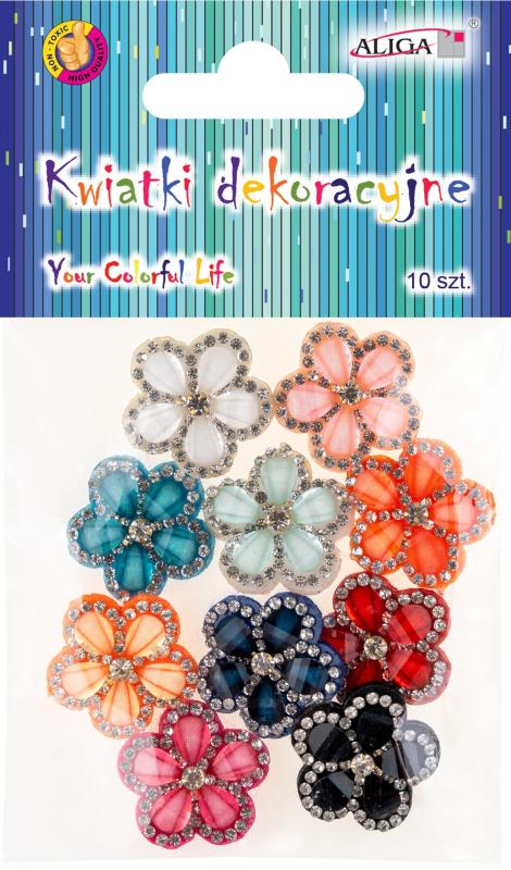 KWIATKI DEKORACYJNE KW-0710 MIX KOL 2CM A10