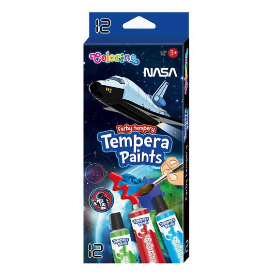 FARBY TEMPERA W TUBIE 12 ML.12 KOL. /NASA/ /12/