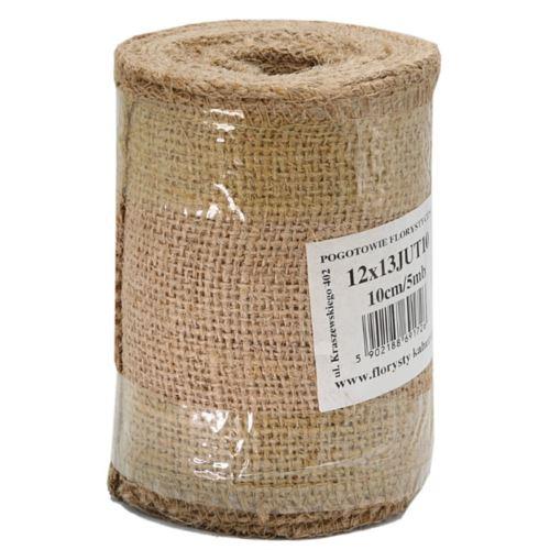 JUTA OBSZYWANA 12X13CM/5M NATURA 340G