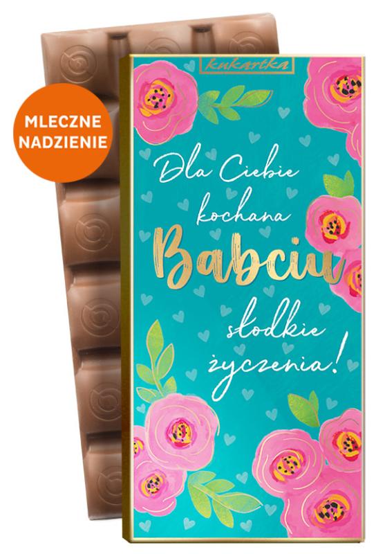 CZEKOLADY 100G KUKARTKA BABCIA I DZIADEK DiB