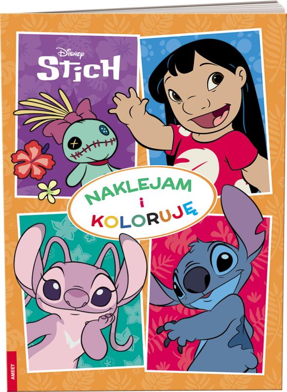 KSIĄŻECZKA DISNEY STICH. NAKLEJAM I KOLORUJĘ