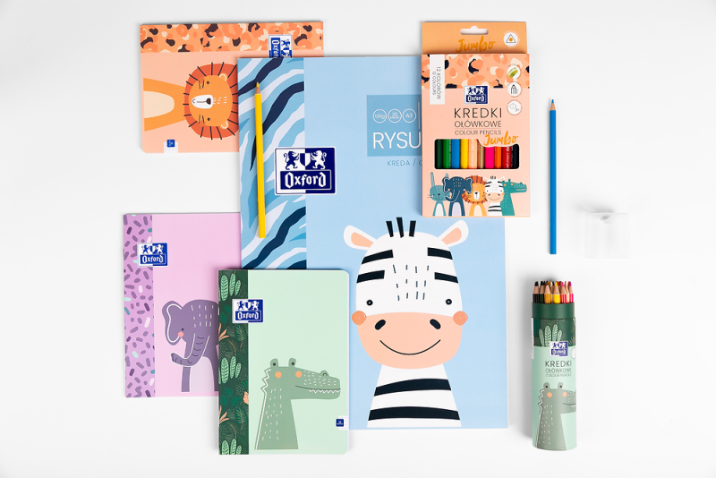 BLOK RYSUNKOWY A3/20 BIAŁY OXFORD 120G KIDS