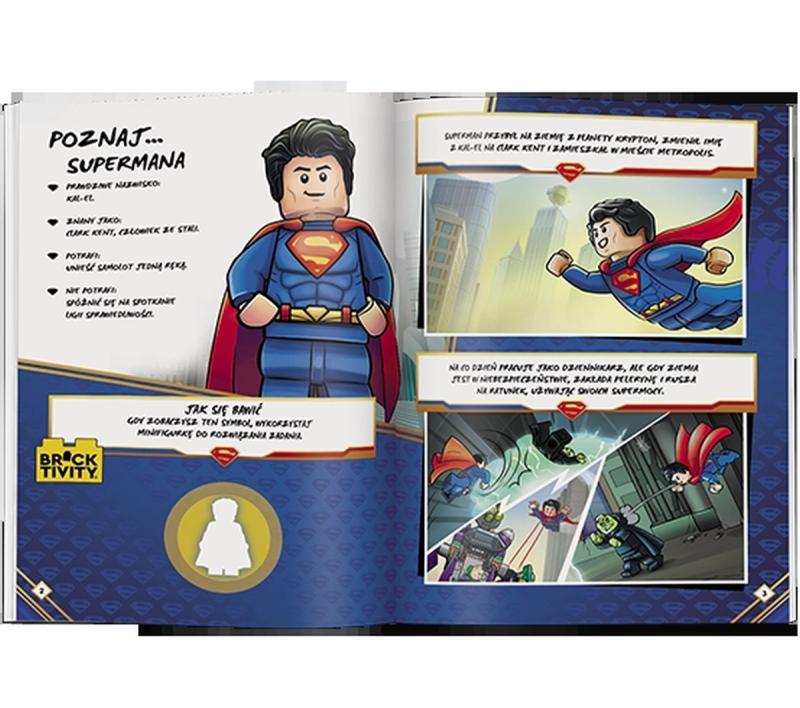 KSIĄŻECZKA LEGO DC COMICS SUPER HEROES. SUPERMAN RUSZA NA POMOC