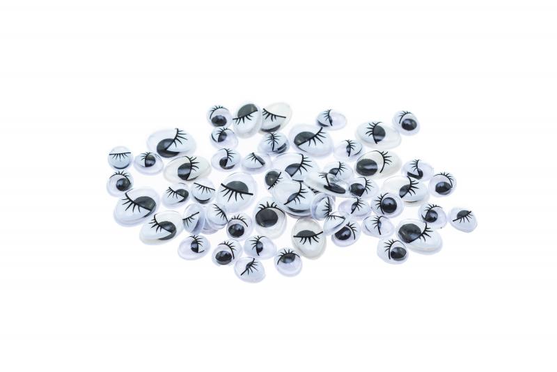 OCZY RUCHOME OVAL+CZARNE RZĘSY