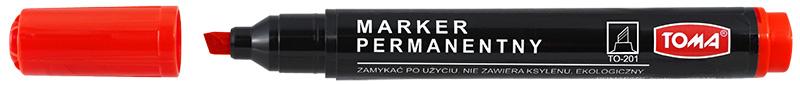 MARKER PER.TOMA ŚCIĘTY CZERW. 201