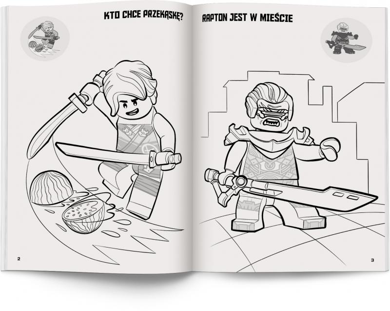 KSIĄŻECZKA LEGO NINJAGO. KOLOROWANKA Z NAKLEJKAMI