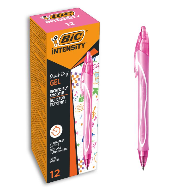 DŁUGOPIS BIC ŻELOWY INT Q/DRY RÓŻOWY BCL B12