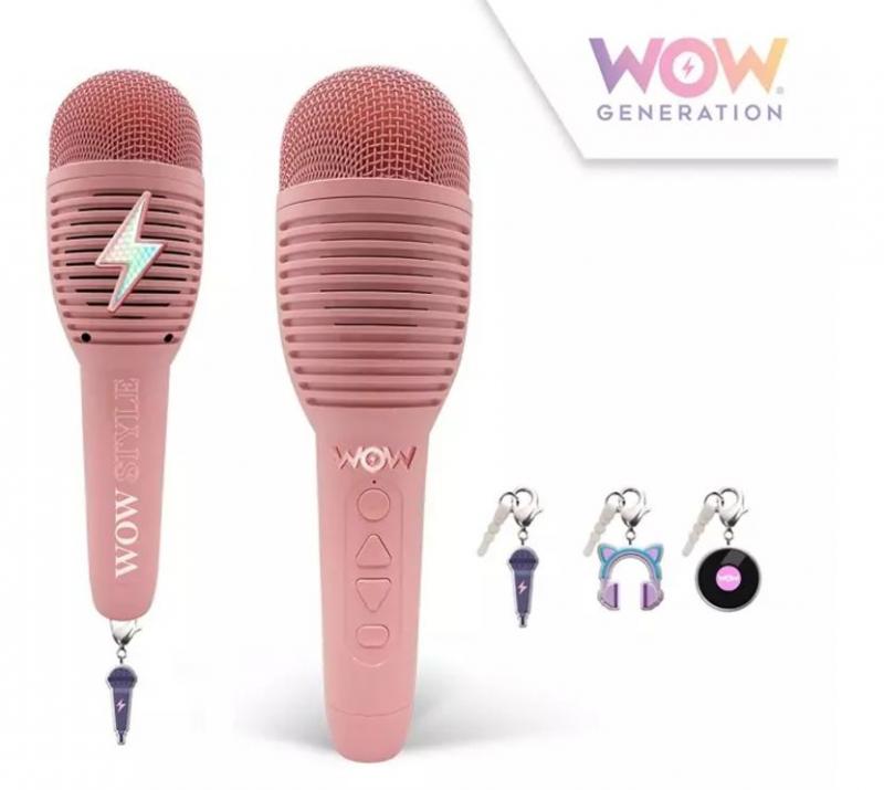 MIKROFON KARAOKE, BLUETOOTH, ZAWIESZKI, USB WOW GENERATION