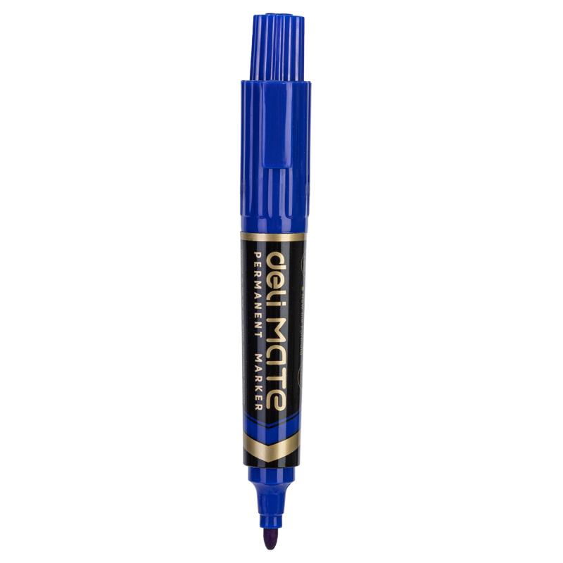 MARKER PERMANENTNY DWUSTRONNY 1-6MM & 1,5MM NIEBIESKI DELI A10
