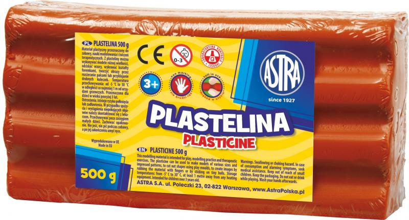 PLASTELINA 500G ASTRA CZERWONA