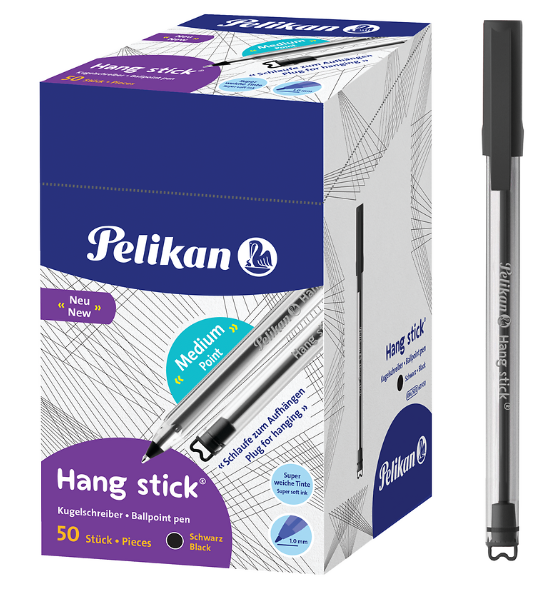 DŁUGOPIS PELIKAN HANG STICK K86 D CZARNY