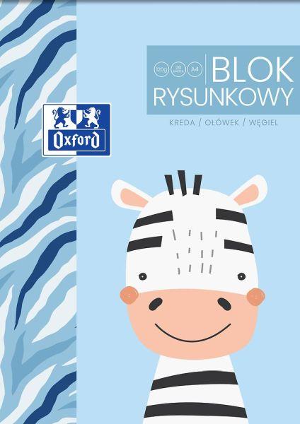 BLOK RYSUNKOWY A4/20 BIAŁY OXFORD 120G KIDS