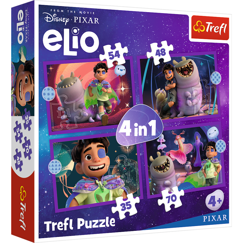 PUZZLE 4W1 TREFL POZAZIEMSKIE MISJE ELIO