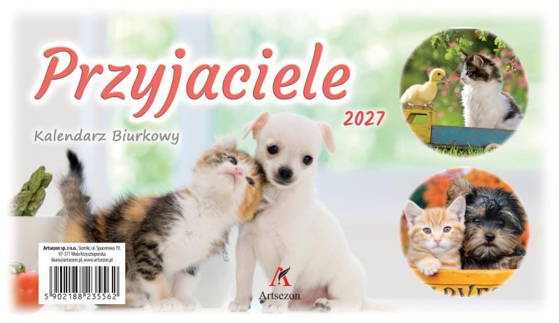 KALENDARZ BIURKOWY A5 ZE ZDJĘCIEM 19,5X11 2027