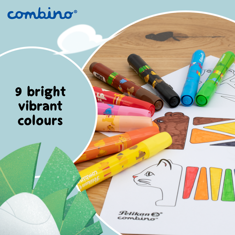 FLAMASTRY 9 PELIKAN COLORELLA SUP COMBIN C41