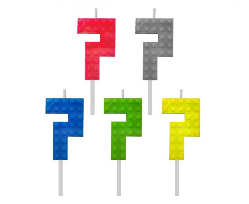 ŚWIECZKA LEGO CYFRA 7