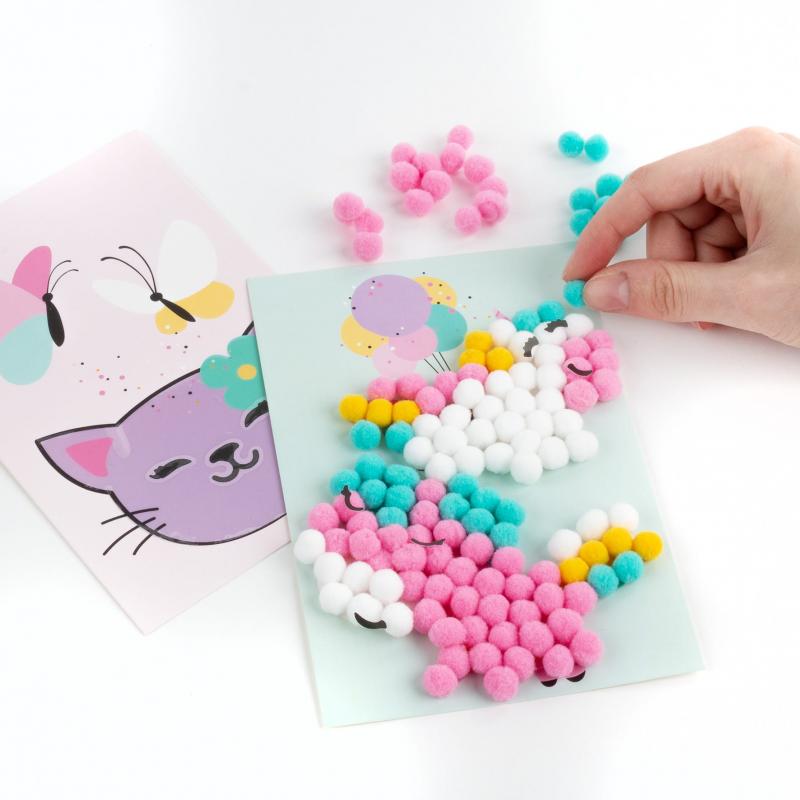 POMPONIASTE WYKLEJANKI UNICORN KIDEA