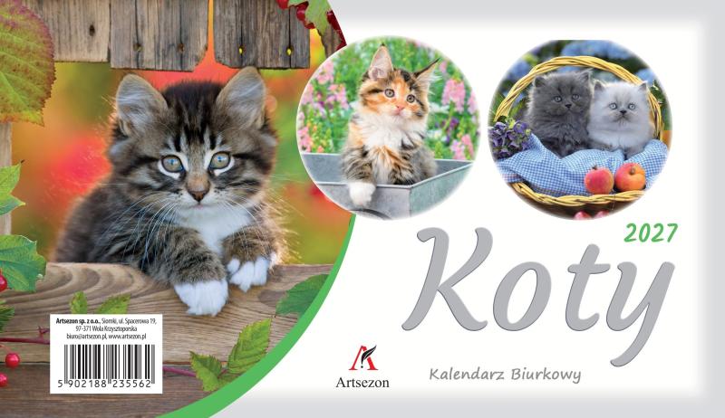 KALENDARZ BIURKOWY A5 ZE ZDJĘCIEM 19,5X11 2027