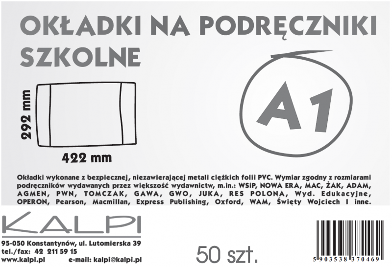 OKŁADKA A1 KALPI WYS.29,2 A/50