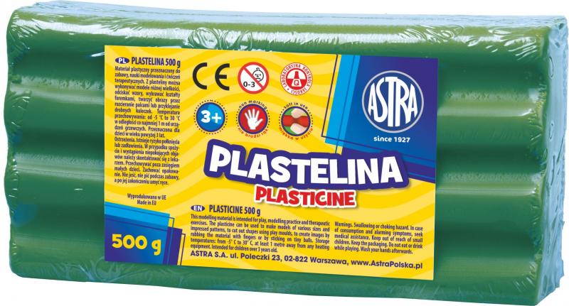 PLASTELINA 500G ASTRA ZIELONA