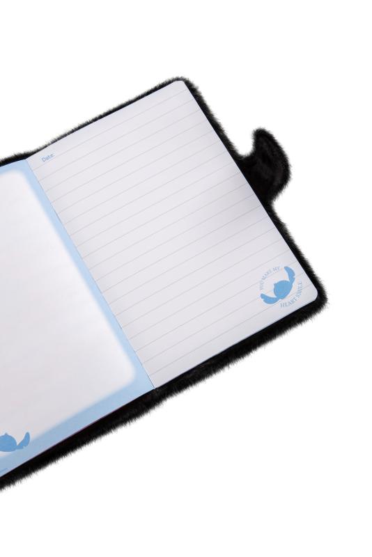NOTES A5 /80 ZAPIĘCIE STITCH BLACK DISNEY FLUFFY