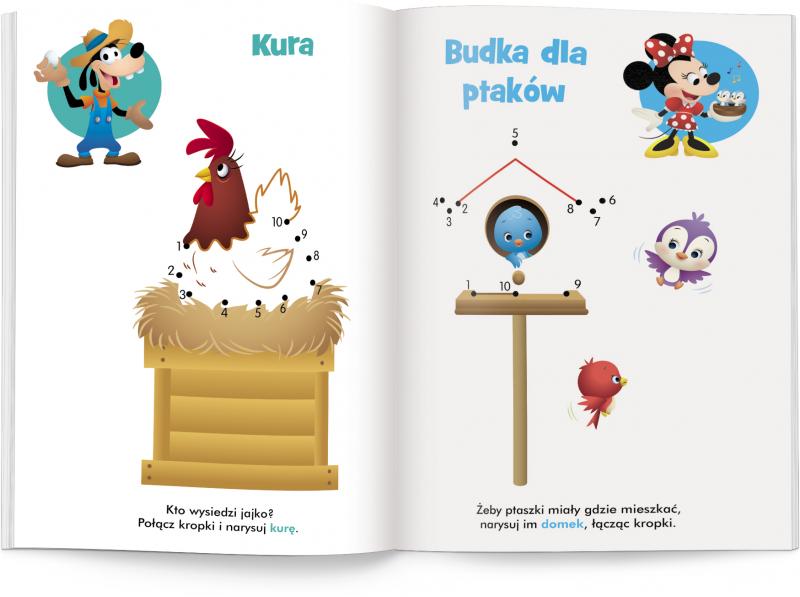 KSIĄŻECZKA DISNEY MALUCH. POŁĄCZ KROPKI.NA WSI BANER