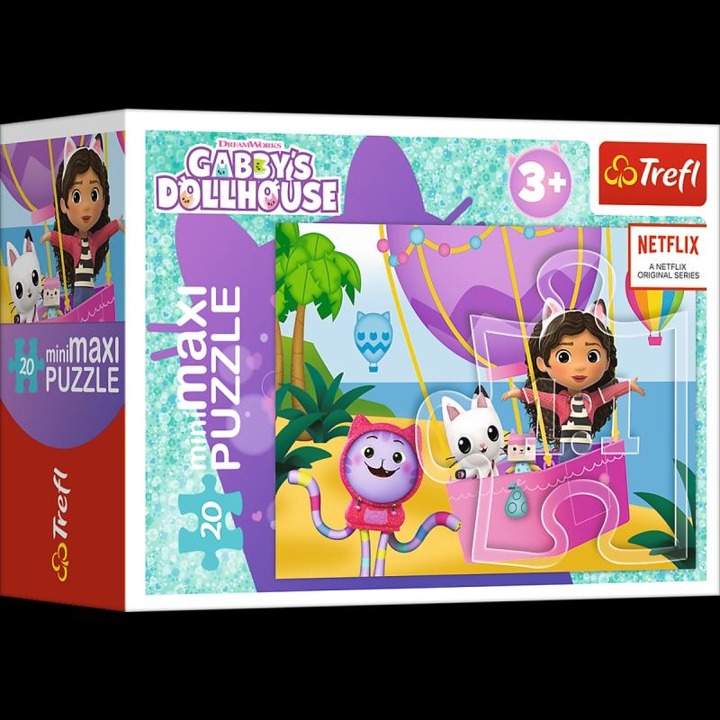 PUZZLE 20 TREFL MINIMAXI KOLOROWY DZIEŃ GABBI