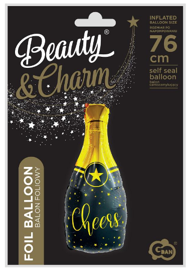 BALON FOLIOWY B&C SZAMPAN CHEERS 35X76CM