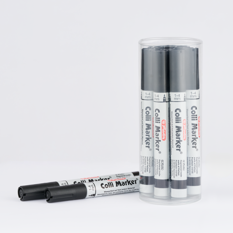 MARKER PERMANENTNY COLI CZARNY TUBA 10SZT