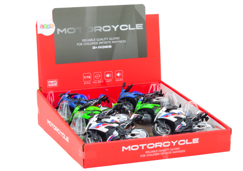MOTOCYKL SPORTOWY Z NAPĘDEM FRYKCYJNYM 3 KOLORY