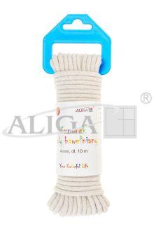 SZNUREK BAWEŁNIANY SB-3513 BIAŁY 4MMX10M