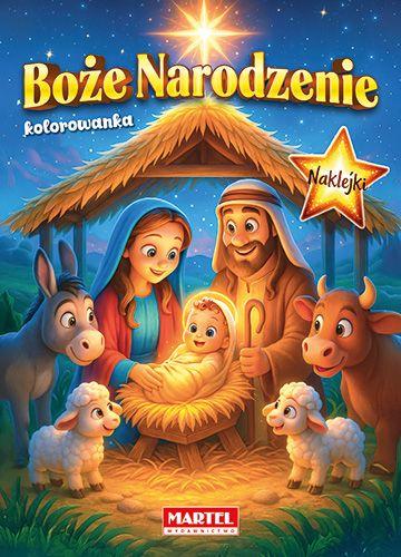 KSIĄŻECZKA BOŻE NARODZENIE SZOPKA Z NAKLEJKAMI #ŚWIĘTA