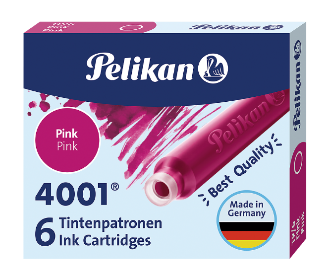 NABOJE KRÓTKIE PELIKAN TP 6 SZT RÓŻ