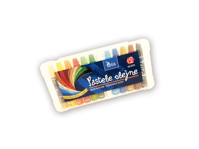 PASTELE 12 OLEJNE HEKSAGONALNE TETIS